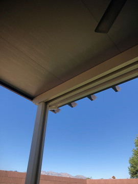 Insulated Cover with Fan and Brown Trim