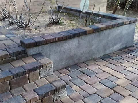 Pavers and Retainer