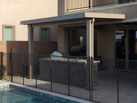 Solid Cover with Pool and Kitchen