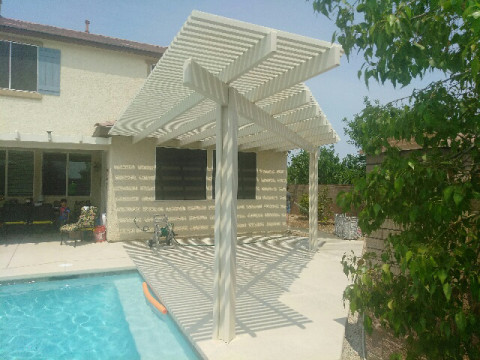 Triangle Shaped Lattice with Pool