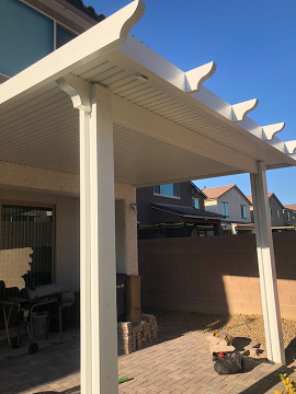 Corbel Cut Solid Cover with Pavers